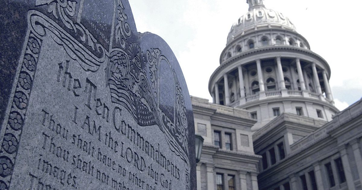 Texas House fährt zehn Gebote Gesetzesvorlage