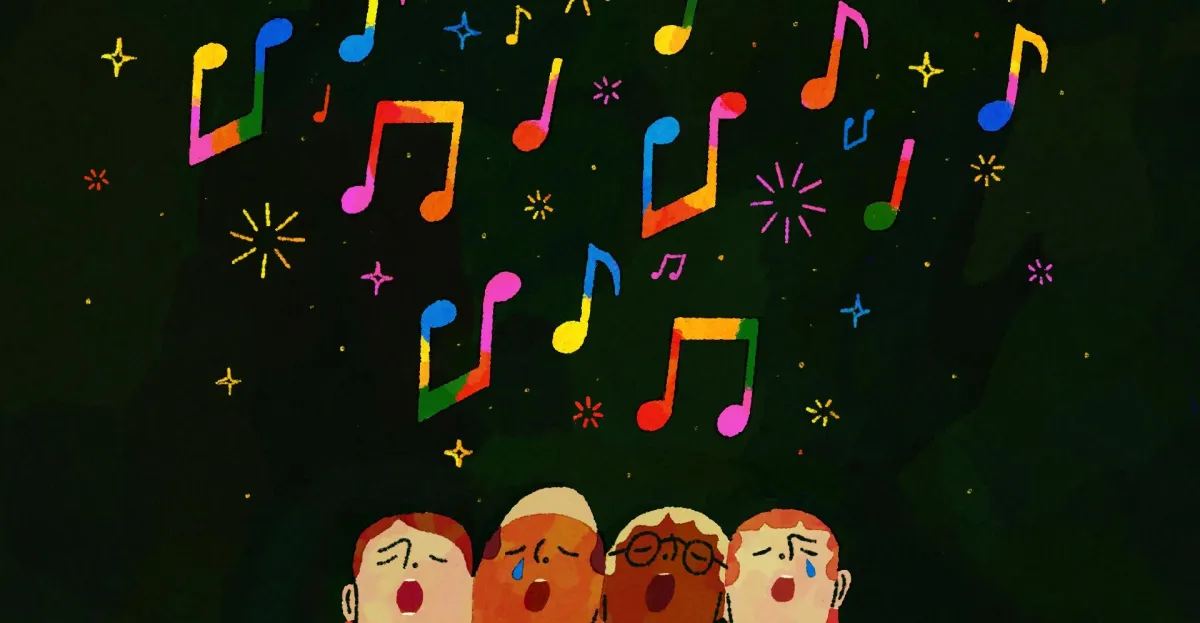Singing with other people can be a powerful way to deal with grief and despair