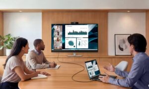 Dell уулзалтын өрөөнүүдэд зориулсан нэг цогц монитор танилцуулж байна